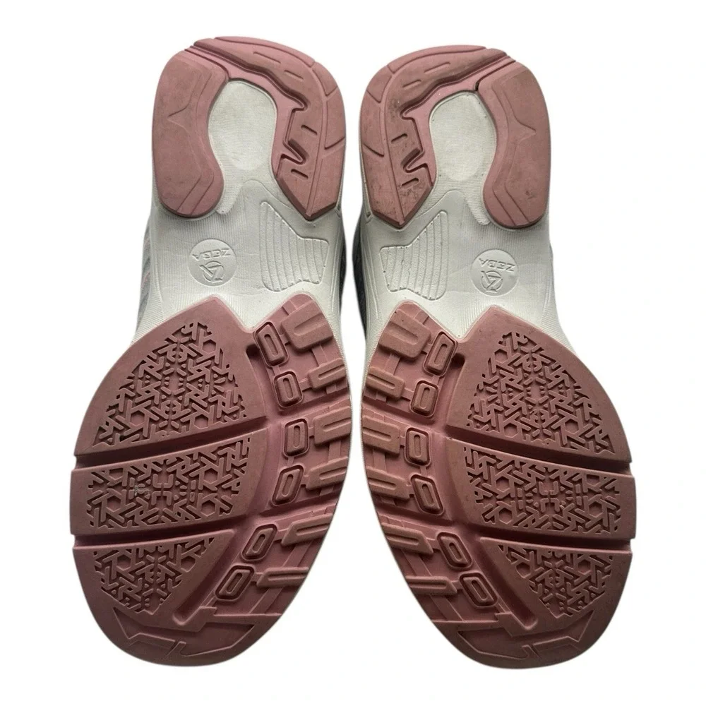 Zeba Hands Free Shoes Women's Size 9‎ N NARROW Gray Pink Comfort Walking Sneaker